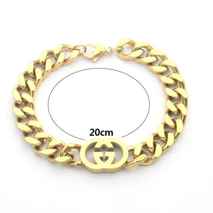 GB01   Letter gold-plated bracelet jewelry