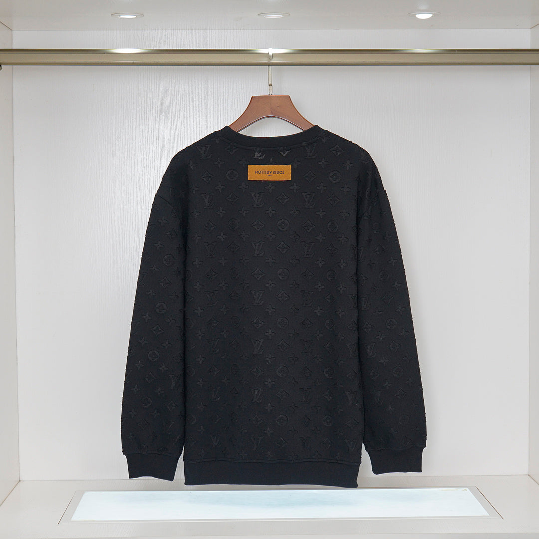LVC403 New men's and women's spring and autumn hoodies, round neck pullovers, pure cotton clothing