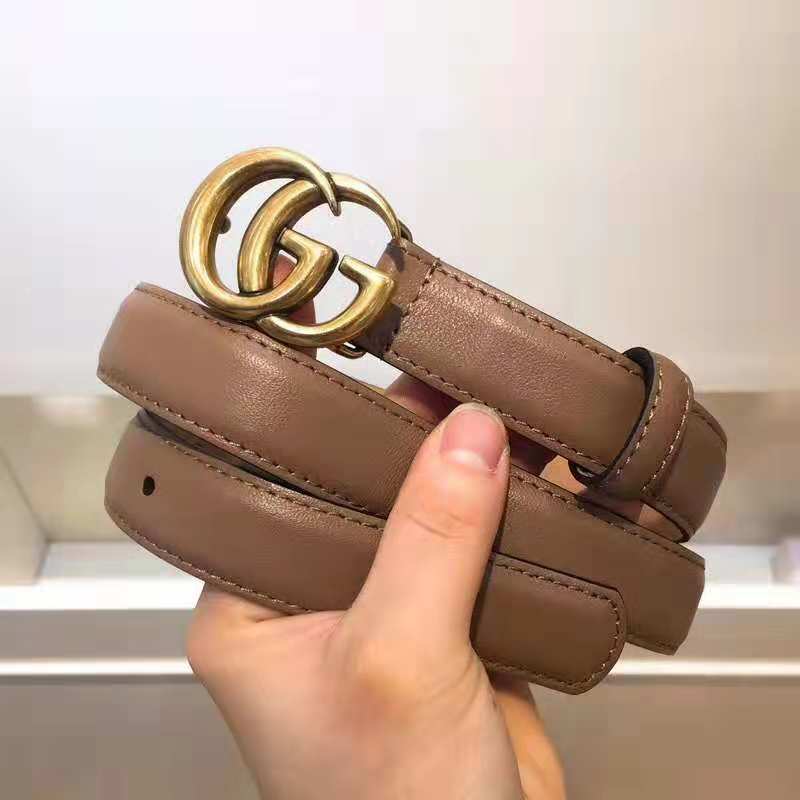 GCBL24 wide Real Leather 2.5CM total length 95-110cm Belt with all packing