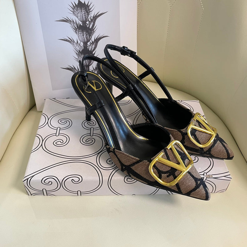 MJVS5 Leather Women 4/6/8/10CM Heel shoes 35-41 With box