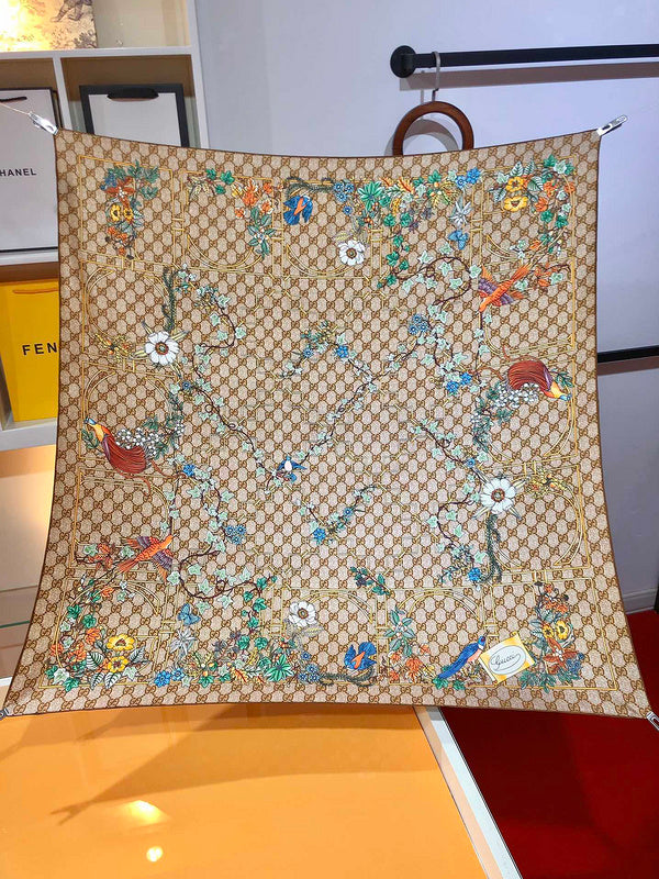 XGC14 Silk satin 90-90CM Scarf