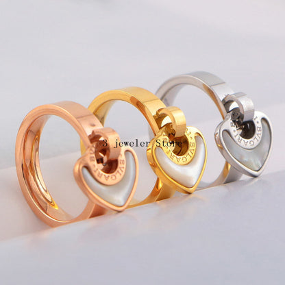 BVR5  Exquisite stainless steel jewelry BV ring