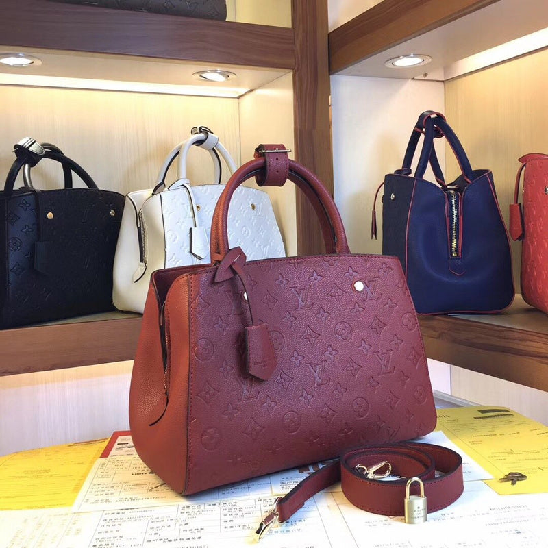 LLP48 High-quality leather bag women handbag 33X23X15cm fashion bag