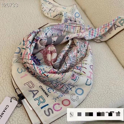 XCC19 Silk satin 90-90CM scarf