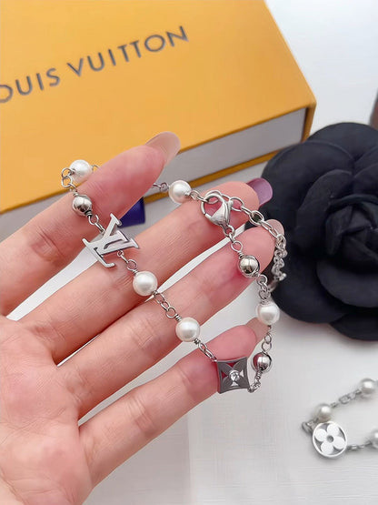 X675   Men's Titanium Steel Necklace Bracelet Set Jewelry