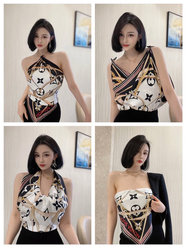 XLC03 Silk satin 90-90CM Scarf