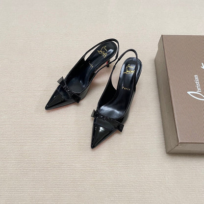 MBCL1 Women Heel 6CM 8CM 10CM Leather shoes 35-41 with box