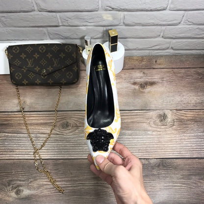 MVS7 Leather shoes women 7.0CM heel with all packaging