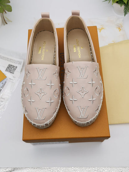 OLS35 Leather Women Shoes 35-42 Fisherman's shoes With box