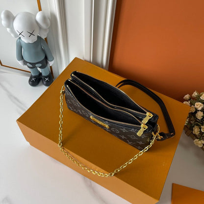 LLP08 Leather bag 24.5-13.5-6.5CM Denim Bags