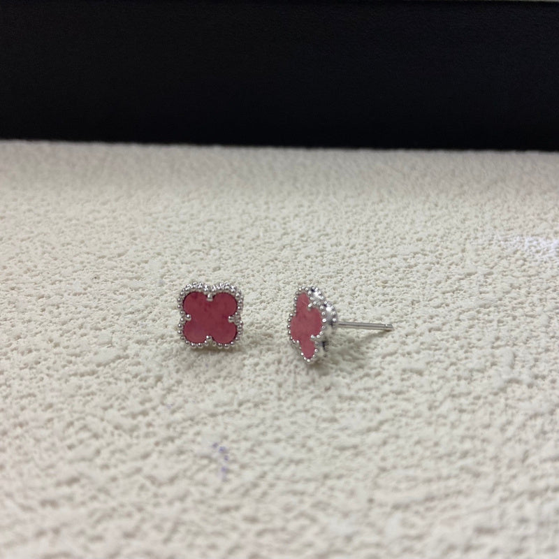 AVSE3   Rose pink mini stud earrings jewelry