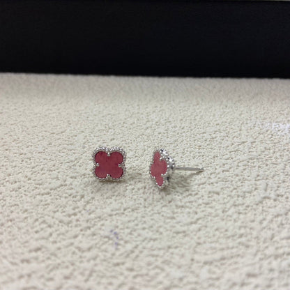 AVSE3   Rose pink mini stud earrings jewelry