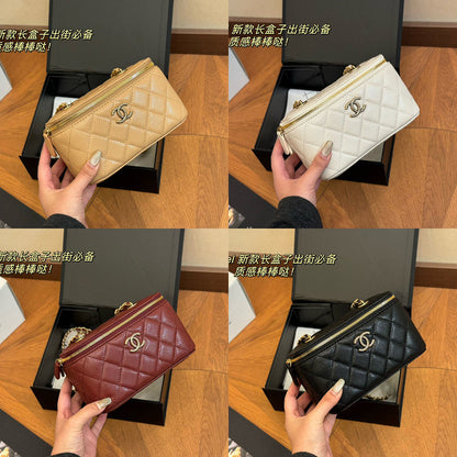 ACP8 Leather Bag 17-11CM Cosmetic Bag with box