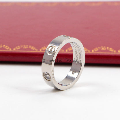 CAR23 Classic LOVE 6MM ring for lover  Jewelry