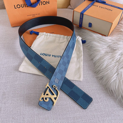 LBL5 Real leather 4.0CM 95-125CM Belt with all packing