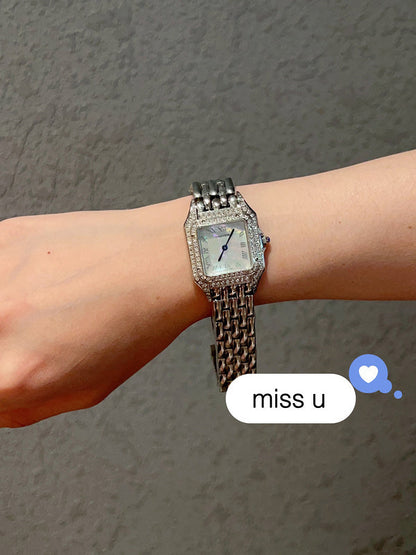 CW81 Women's Double-row Diamond Watch 27*37mm