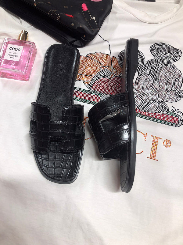 OHS02 Couples slipper Leather Shoes 35-42 with box