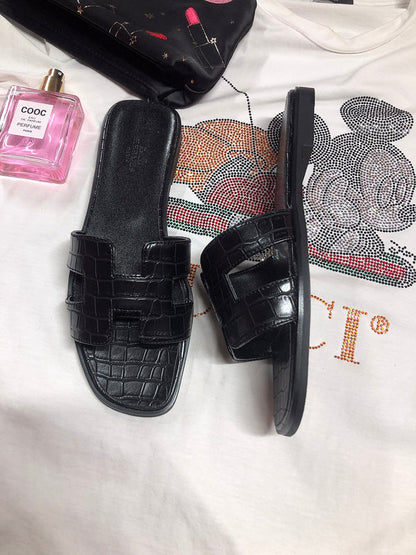 OHS02 Couples slipper Leather Shoes 35-42 with box