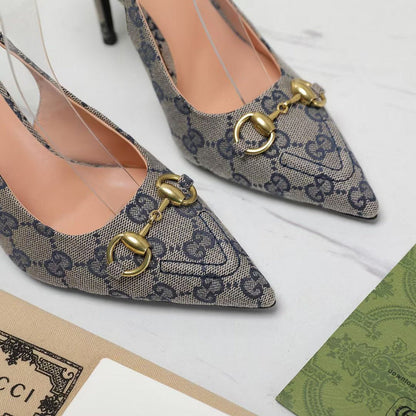 JHGS6 High heels 8.5CM size 35-42 Women leather shoes with box