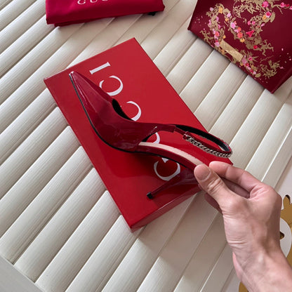 MGS16 Slippers Women 8CM heel shoes 35-41 With box