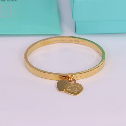 S440  Bracelet 316L steel plating gold silver/Gold/rose bangle Jewelry