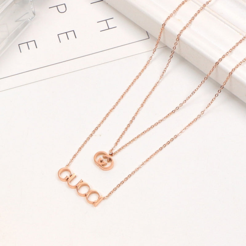 GCN12 Necklace copper plating gold Jewelry