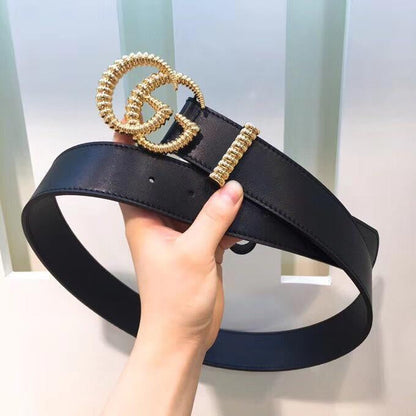 gcbl17 wide 3.8cm total length 95-110cm Belt wonderful winder High Quality fashion gold buckle Belt