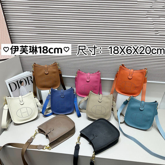 XFHP2 Leather Bag 20-18-6CM Shoulder Bags