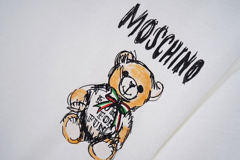 MOC04 New  Men's and women's letter embroidery short-sleeved T-shirt clothing