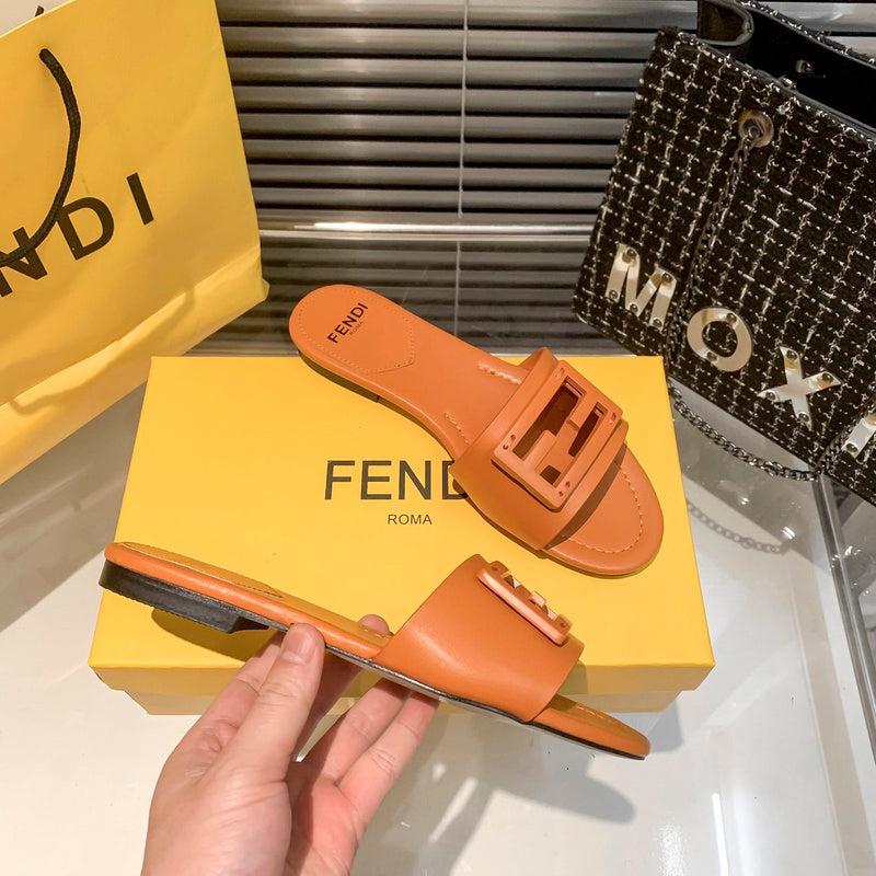 MJFS01 Women slipper Leather Shoes 35-41 with box