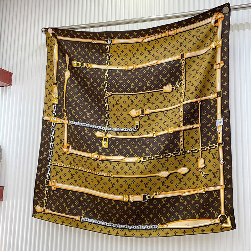 XLC18 Silk satin 90-90CM Scarf