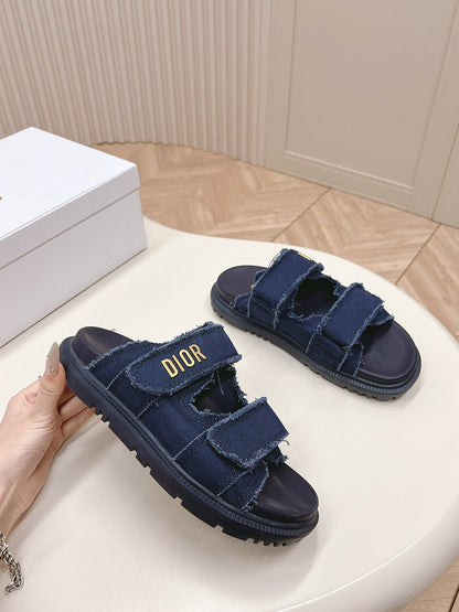 ODS3 Leather Women Slipper Size 35-42 Shoes with box