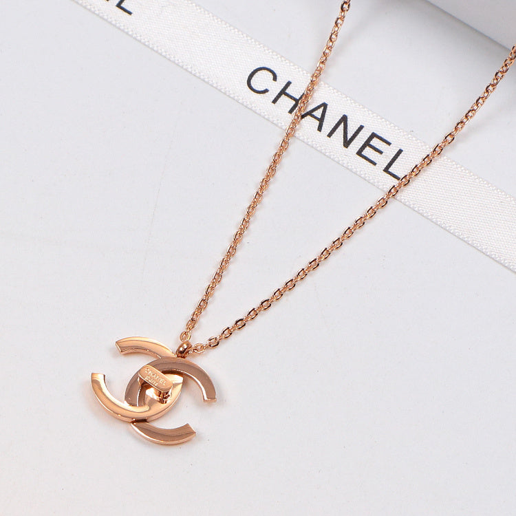 CHN47 Necklace 316L steel plating gold Jewelry