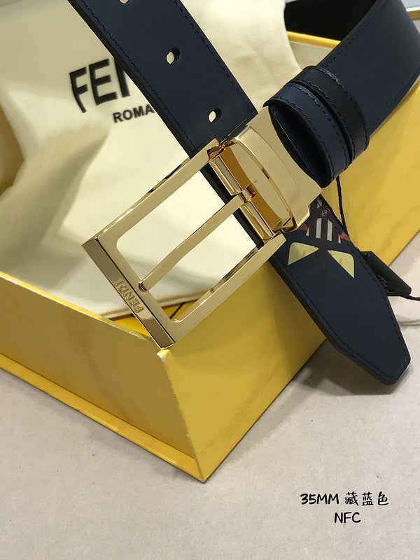 FBL14 Real leather 3.5CM 95-125CM Belt with all packing