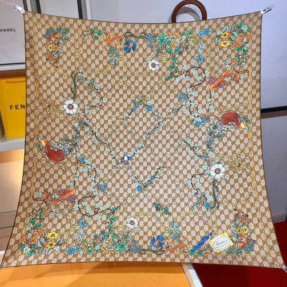 XGC14 Silk satin 90-90CM Scarf