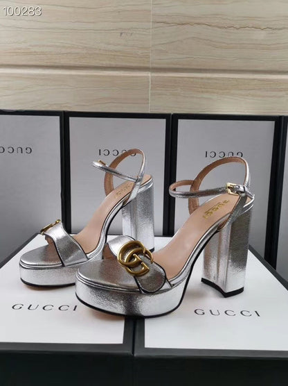 OGS4 Women real leather 8 Or 10CM shoes size 35-42 with box