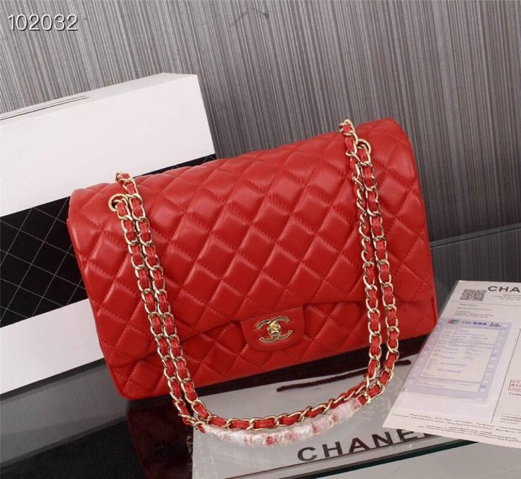 CHP100 fashion leather bag for women gift CC big size 30X20X10cm