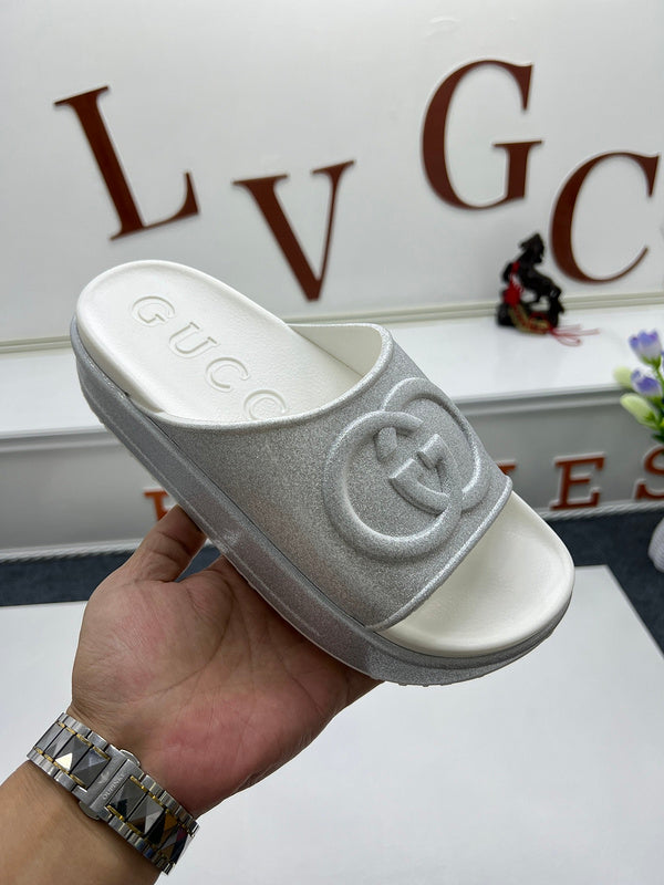 YGS0 Women Leather Slippers 35-41 Shoes with Box