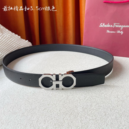 FBL7 wide 3.5cm total length 95-125cm Leather Belt High Quality With packing