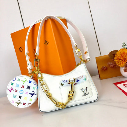 LLP022 Leather Bag 19-13.5-6.5CM Shoulder Bags