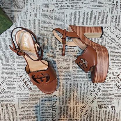 JHGS13 Slipper 12CM Heel Size 35-42 Shoes with box