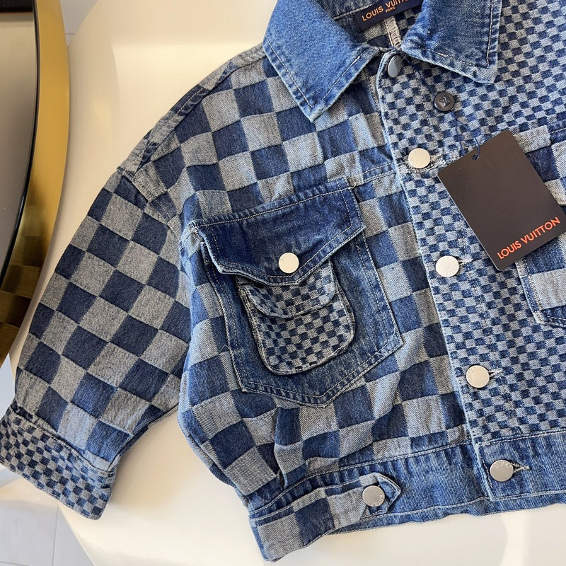 TLVC5   Boys and girls trendy  Denim outerwear clothing