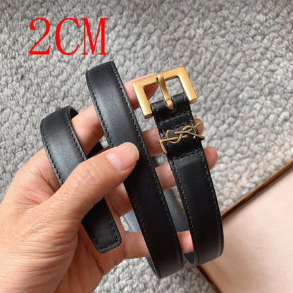 YBL2 Real leather 2.0CM Or 3.0CM 95-110CM Belt with all packing