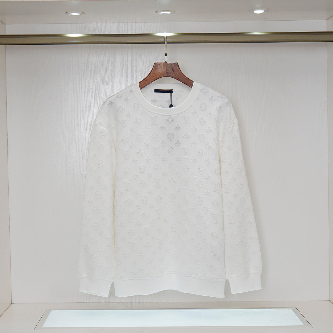 LVC403 New men's and women's spring and autumn hoodies, round neck pullovers, pure cotton clothing