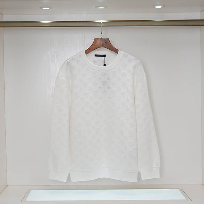 LVC403 New men's and women's spring and autumn hoodies, round neck pullovers, pure cotton clothing