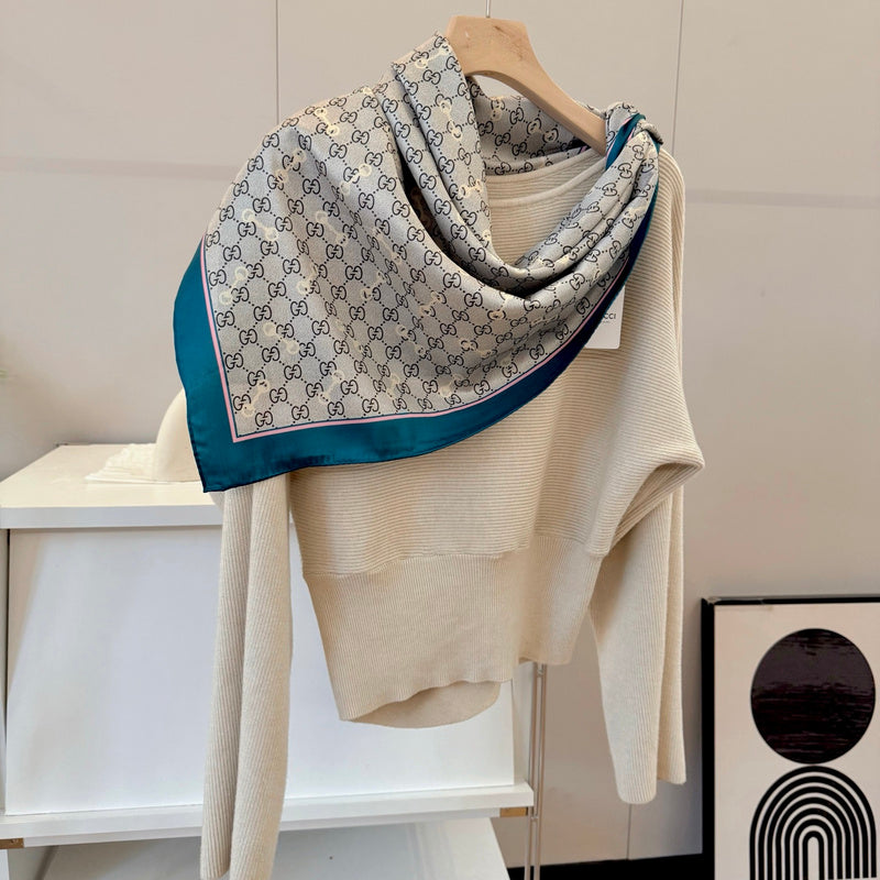 XGC30 Silk satin 90-90CM Scarf