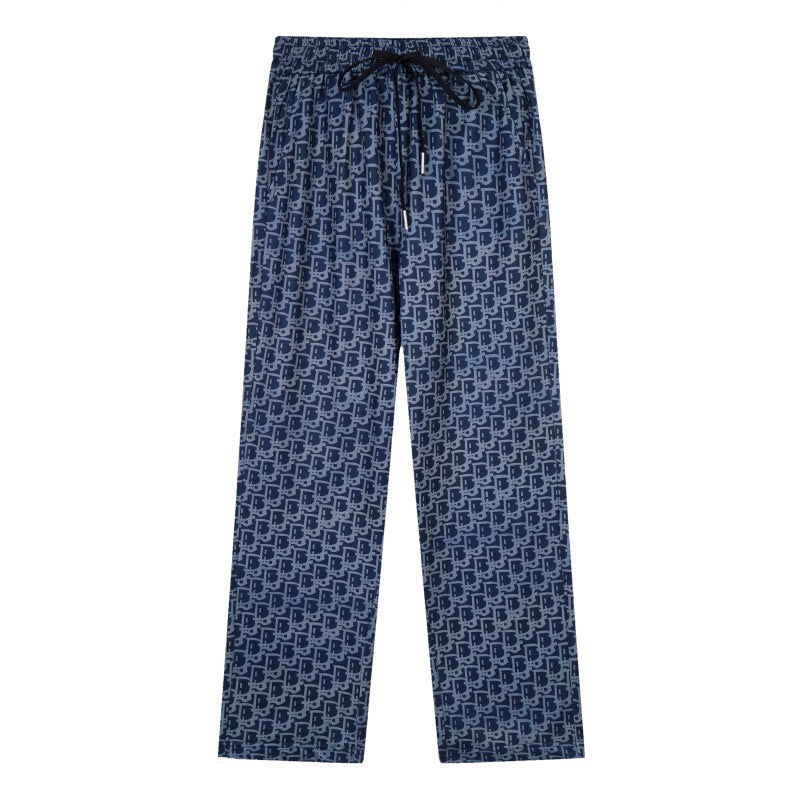 DIC136   New men's and women's spring and autumn thin pants, elastic waistband casual pants clothing