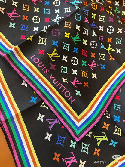 XLC29 Silk satin 90-90CM Scarf