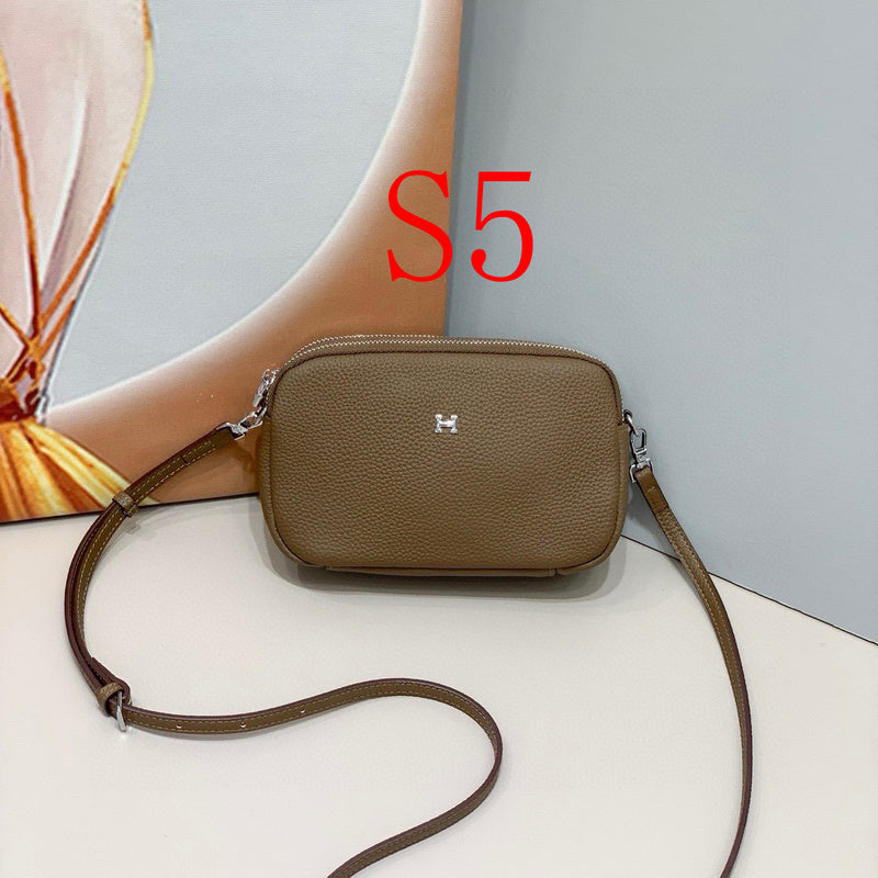 XFHP4 Leather Bag 19-12.5-5CM Shoulder Bags