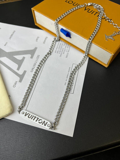 X633    Men's and women's titanium steel necklace jewelry